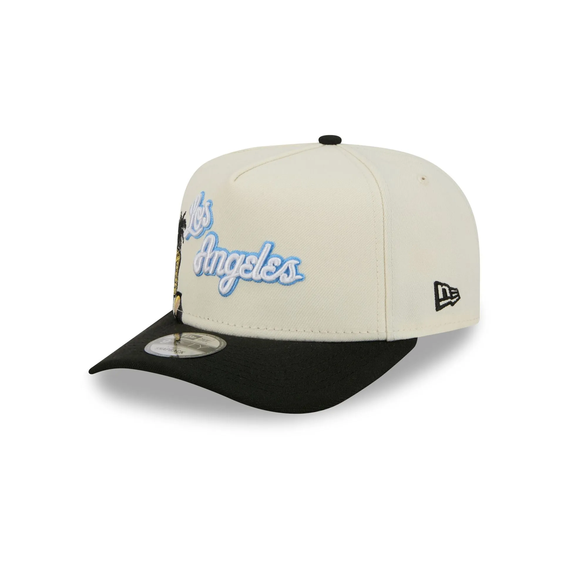 Los Angeles Lakers 1976-2000 Hardwood Classics Chrome White 9FIFTY A-Frame Snapback Hat sold by New Era