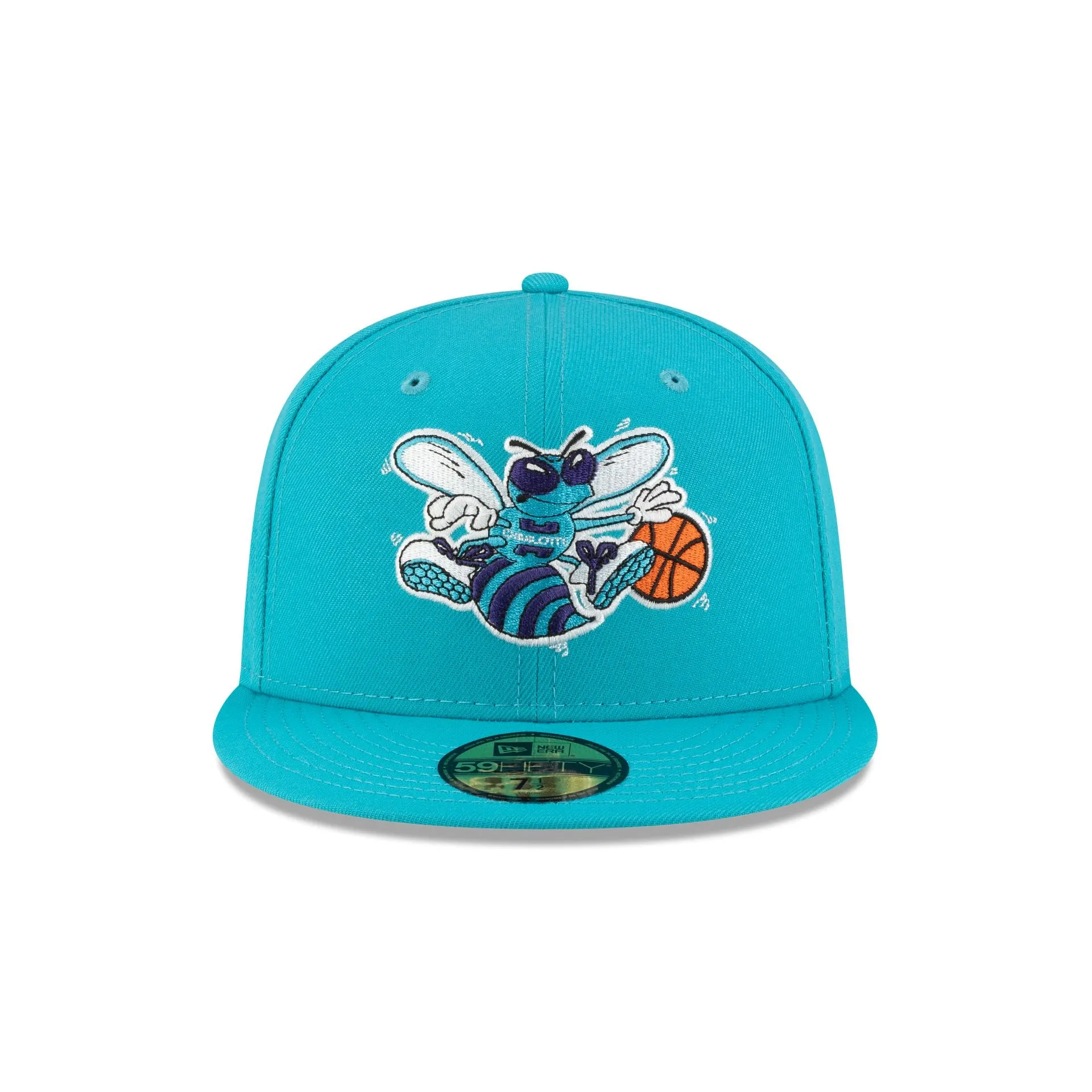Charlotte Hornets 1988-2002 Hardwood Classics Teal 59FIFTY Fitted Hat sold by New Era product image thumbnail 2