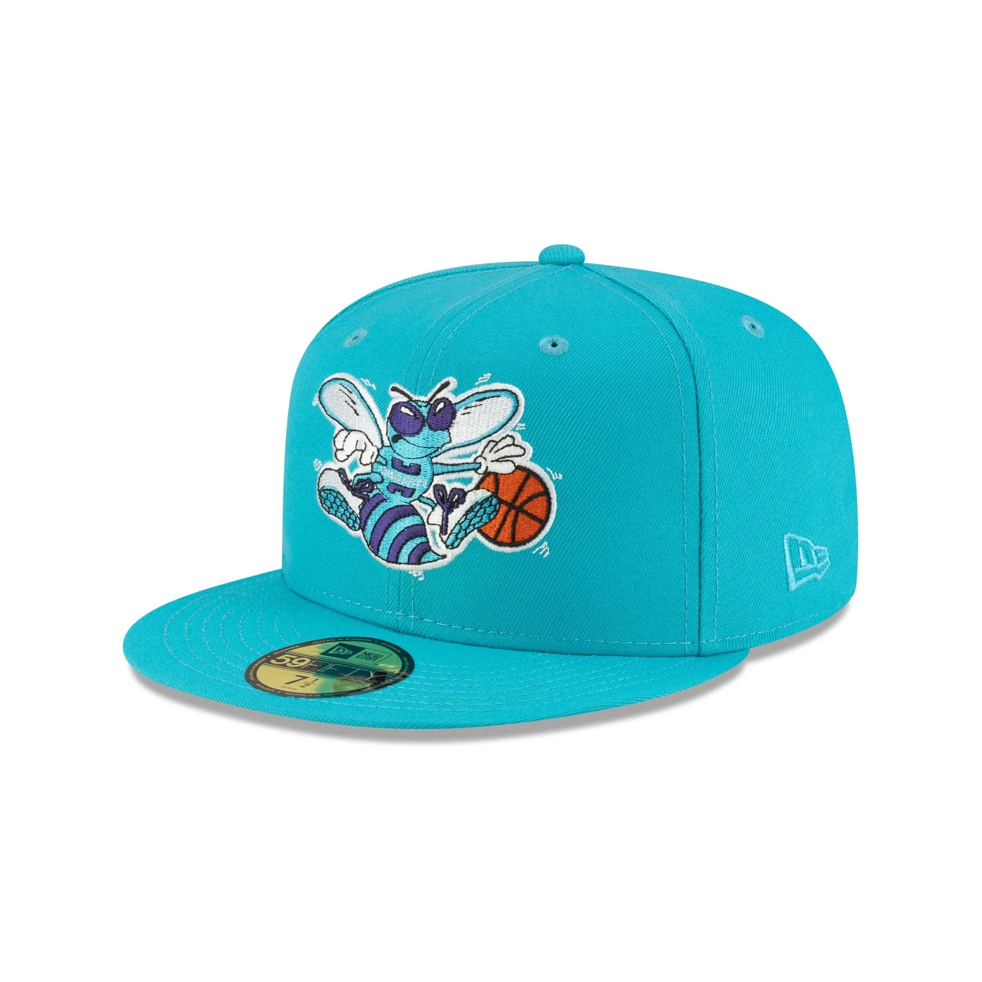 Charlotte Hornets 1988-2002 Hardwood Classics Teal 59FIFTY Fitted Hat sold by New Era product image thumbnail 3