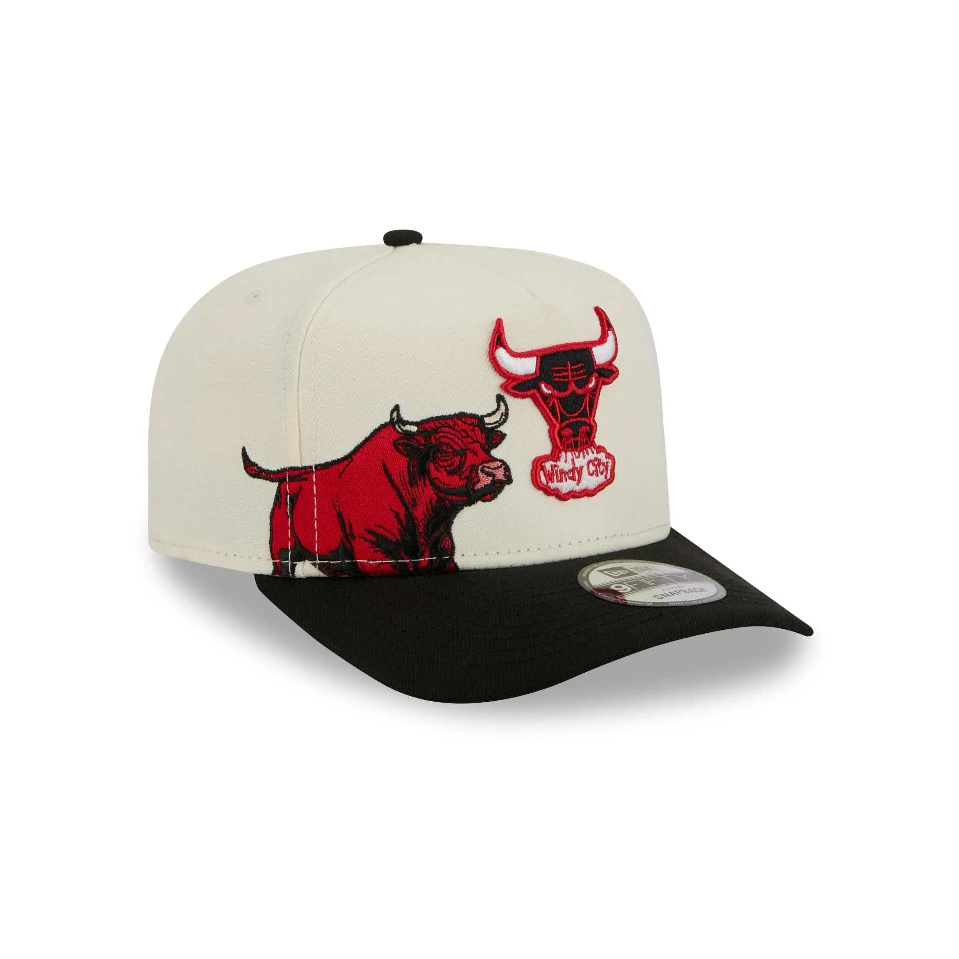 Chicago Bulls 1960-1970 Hardwood Classics Chrome White 9FIFTY A-Frame Snapback Hat sold by New Era product image thumbnail 3