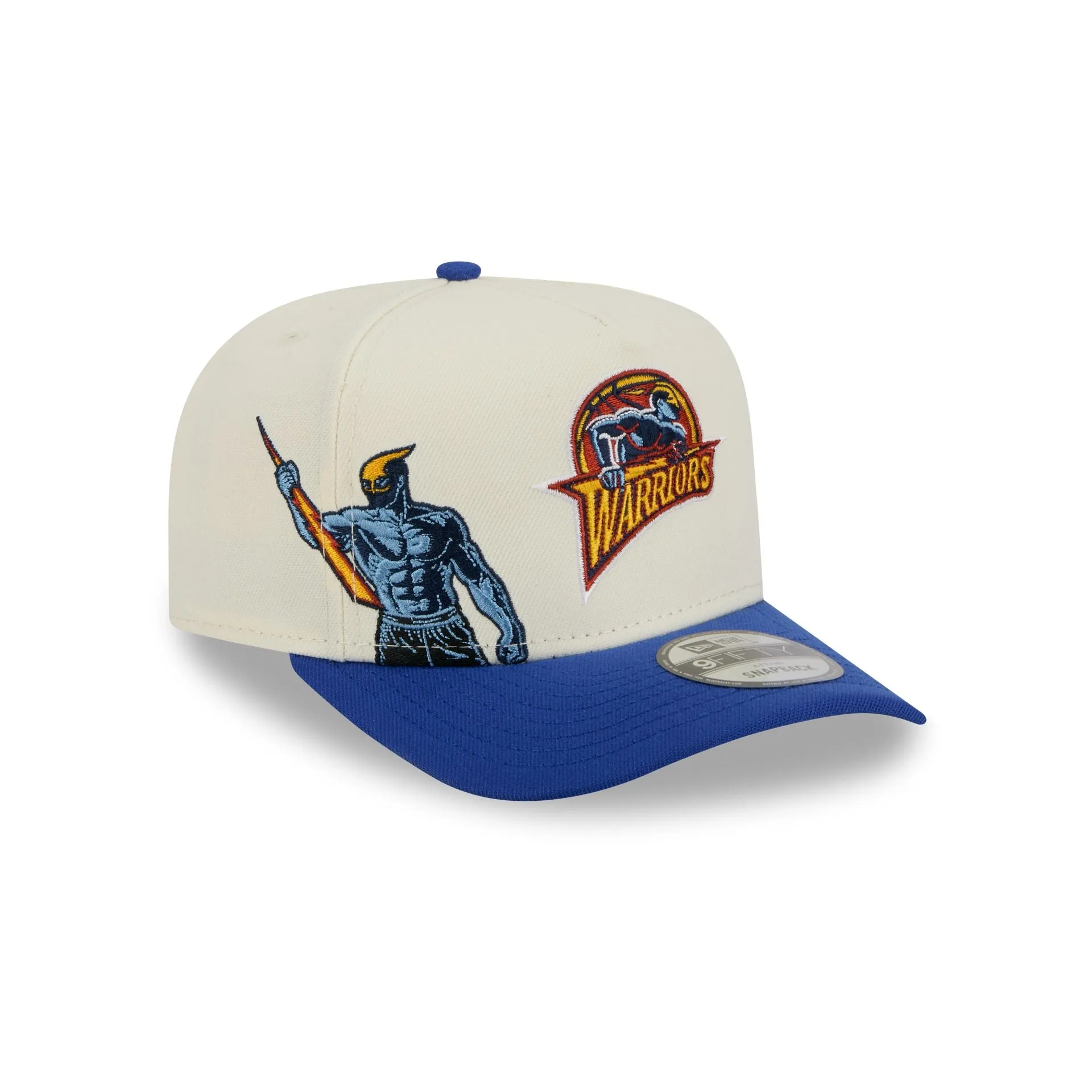 Golden State Warriors 1997-2009 Hardwood Classics Chrome White 9FIFTY A-Frame Snapback Hat sold by New Era product image thumbnail 3