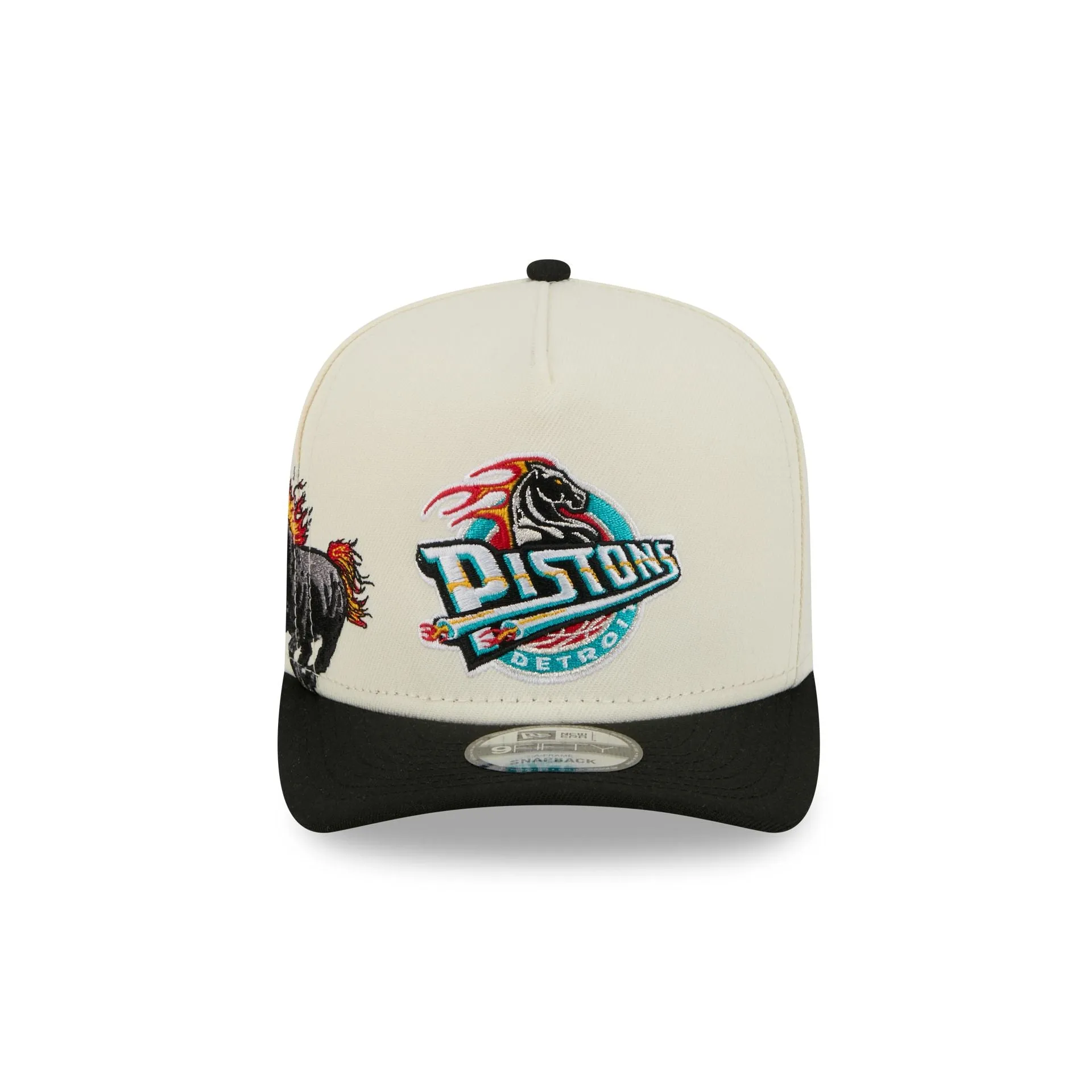 Detroit Pistons 1978-1995 Hardwood Classics Chrome White 9FIFTY A-Frame Snapback Hat sold by New Era product image thumbnail 2