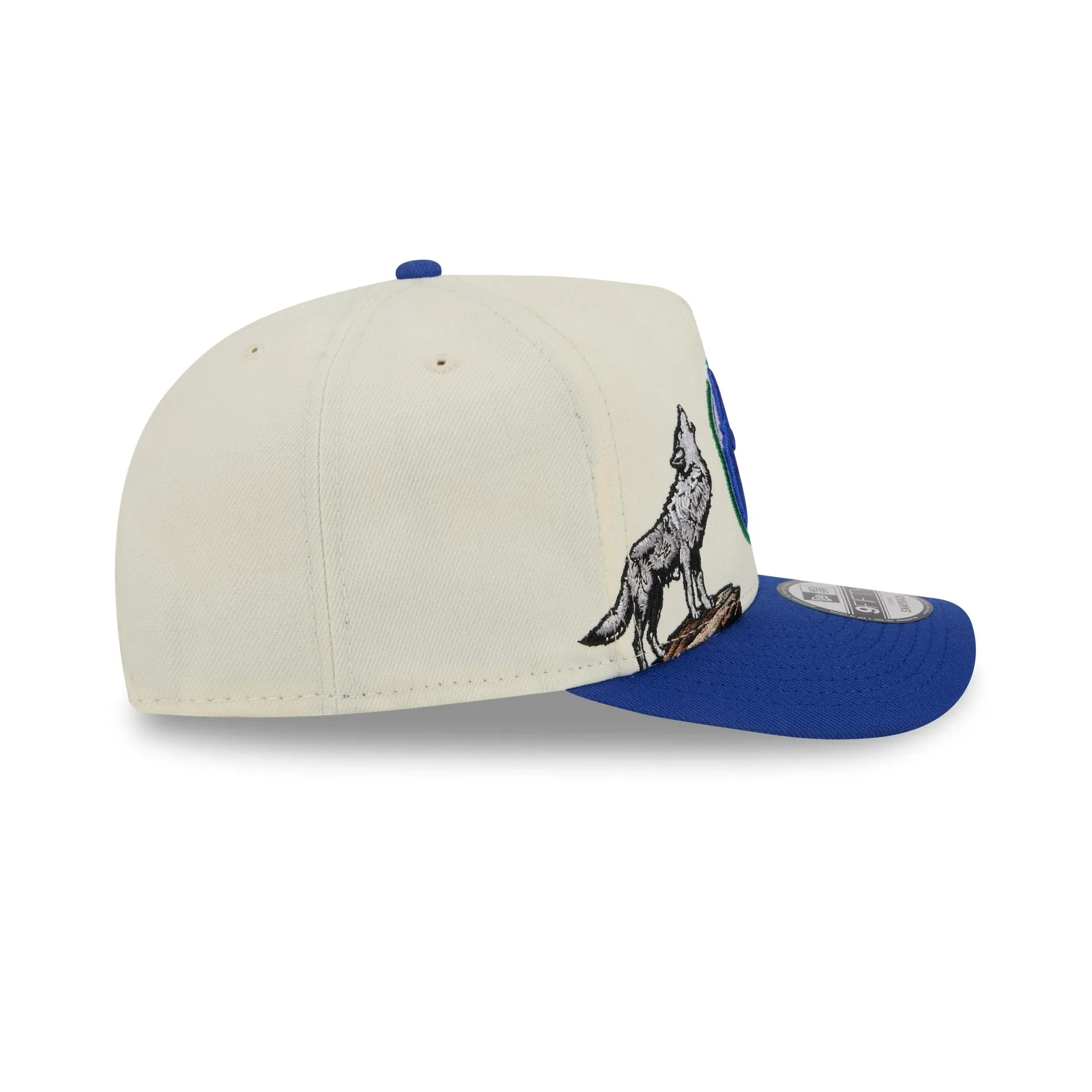 Minnesota Timberwolves 1989-1995 Hardwood Classics Chrome White 9FIFTY A-Frame Snapback Hat sold by New Era product image thumbnail 5