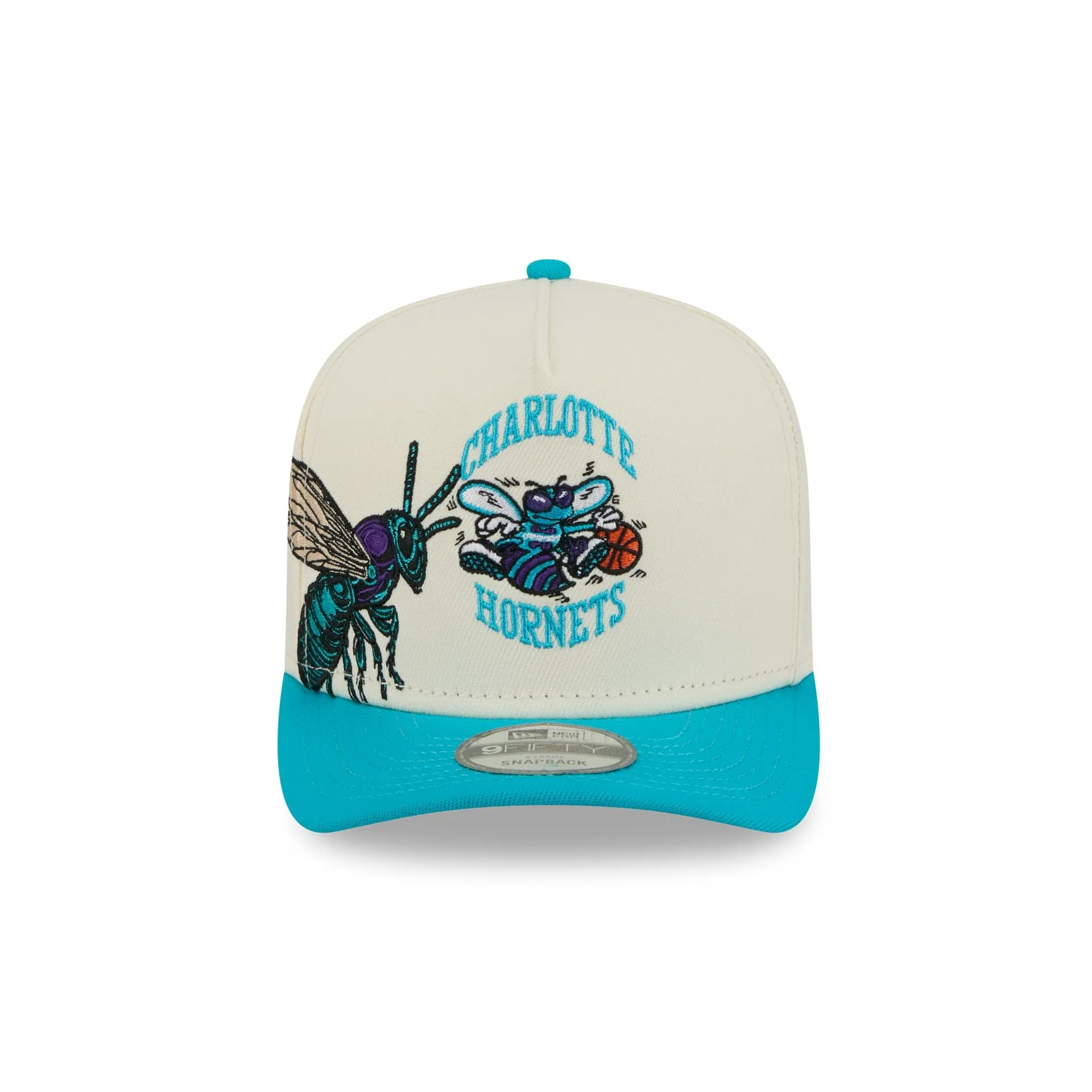 Charlotte Hornets 1988-2002 Hardwood Classics Chrome White 9FIFTY A-Frame Snapback Hat sold by New Era product image thumbnail 2