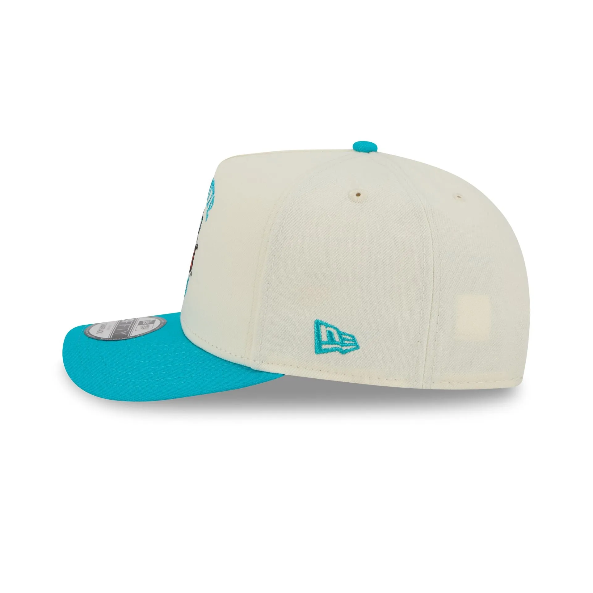 Charlotte Hornets 1988-2002 Hardwood Classics Chrome White 9FIFTY A-Frame Snapback Hat sold by New Era product image thumbnail 4