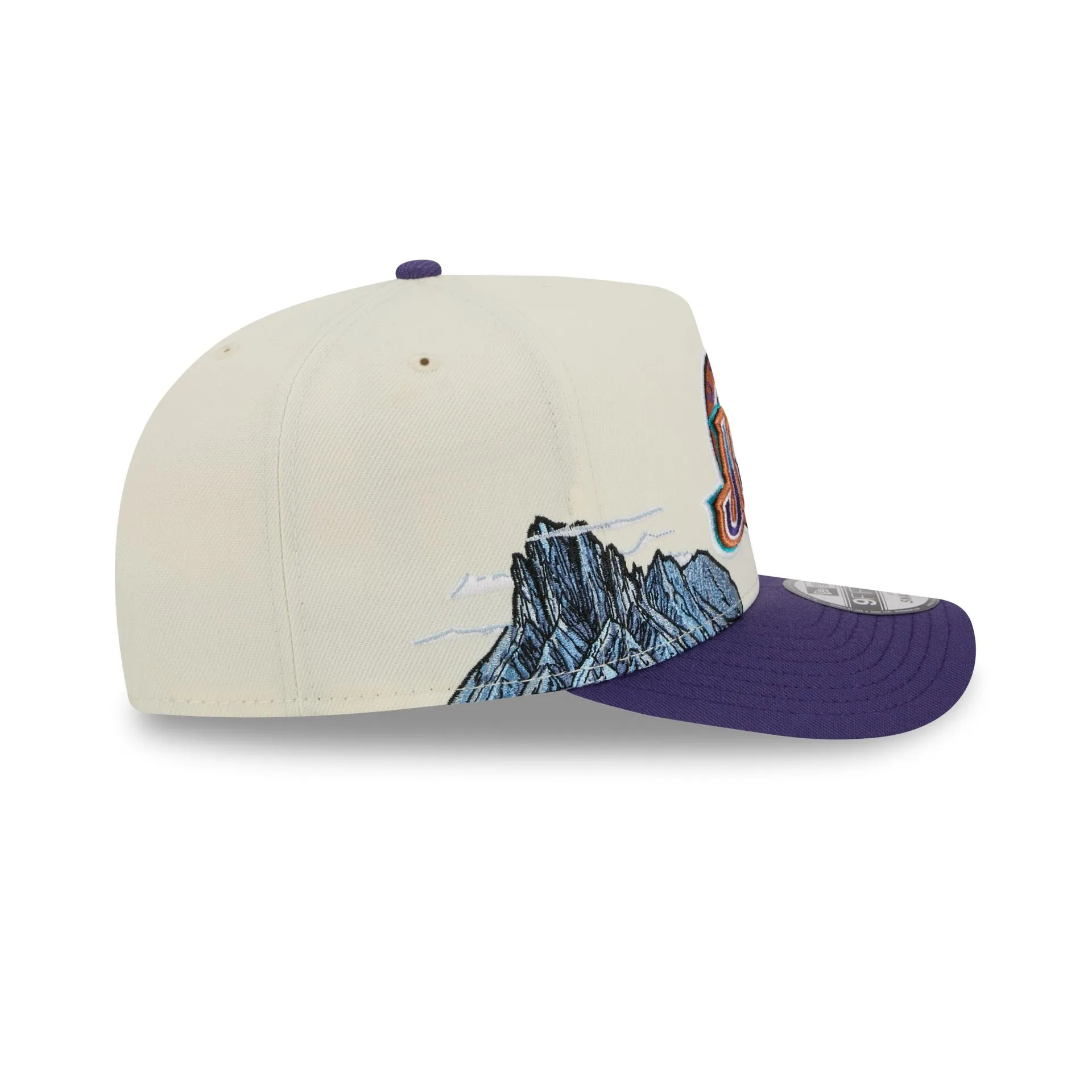 Utah Jazz 1979-1996 Hardwood Classics Chrome White 9FIFTY A-Frame Snapback Hat sold by New Era product image thumbnail 5