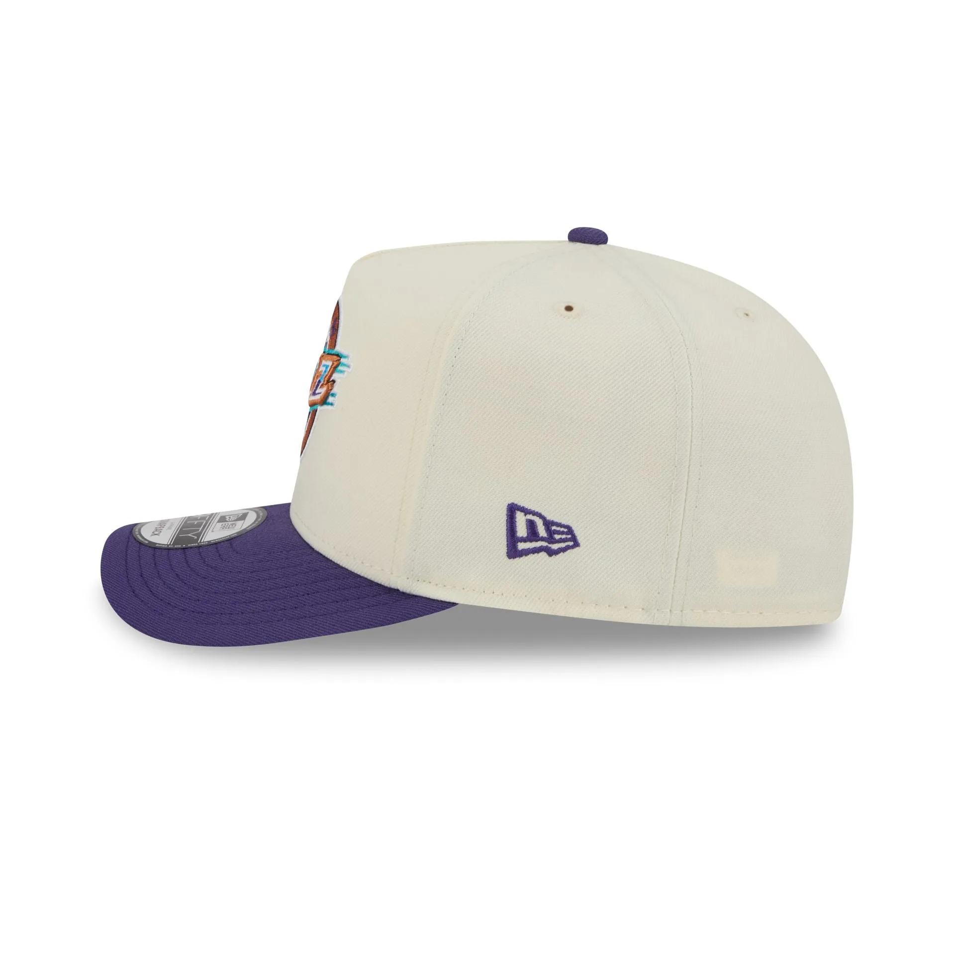 Utah Jazz 1979-1996 Hardwood Classics Chrome White 9FIFTY A-Frame Snapback Hat sold by New Era product image thumbnail 4