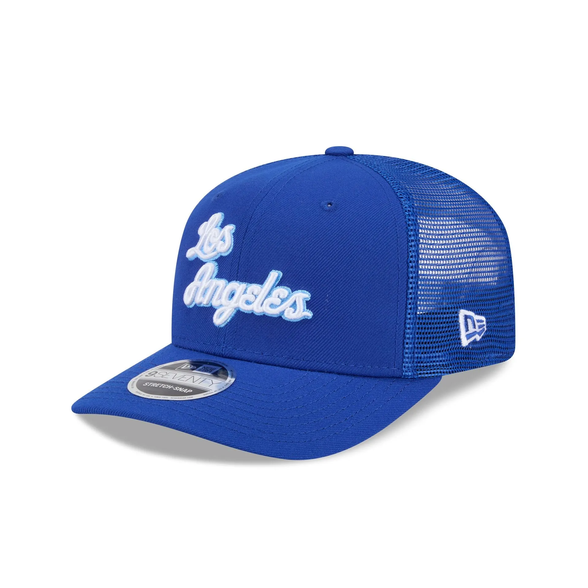 Los Angeles Lakers 1960-1965 Hardwood Classics 9SEVENTY Trucker Hat sold by New Era