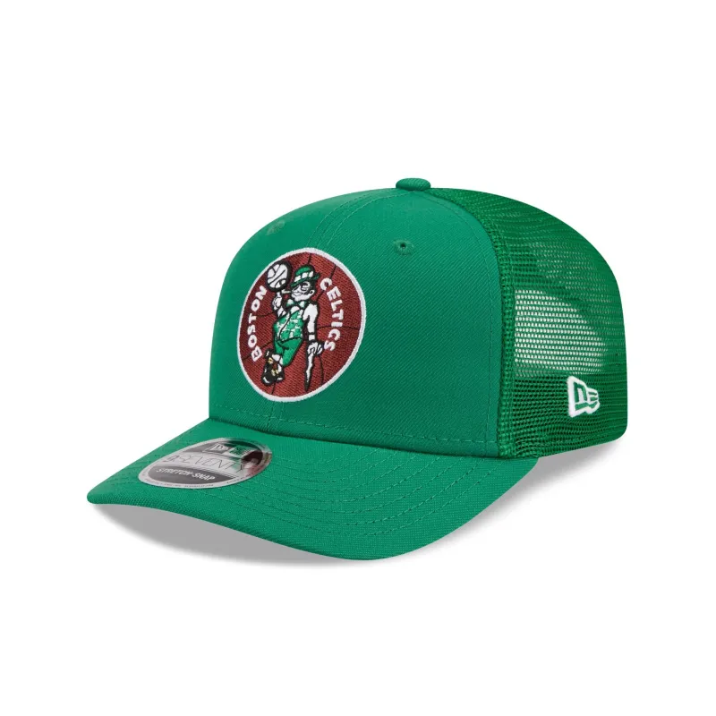Boston Celtics 1968-1977 Hardwood Classics 9SEVENTY Trucker Hat sold by New Era
