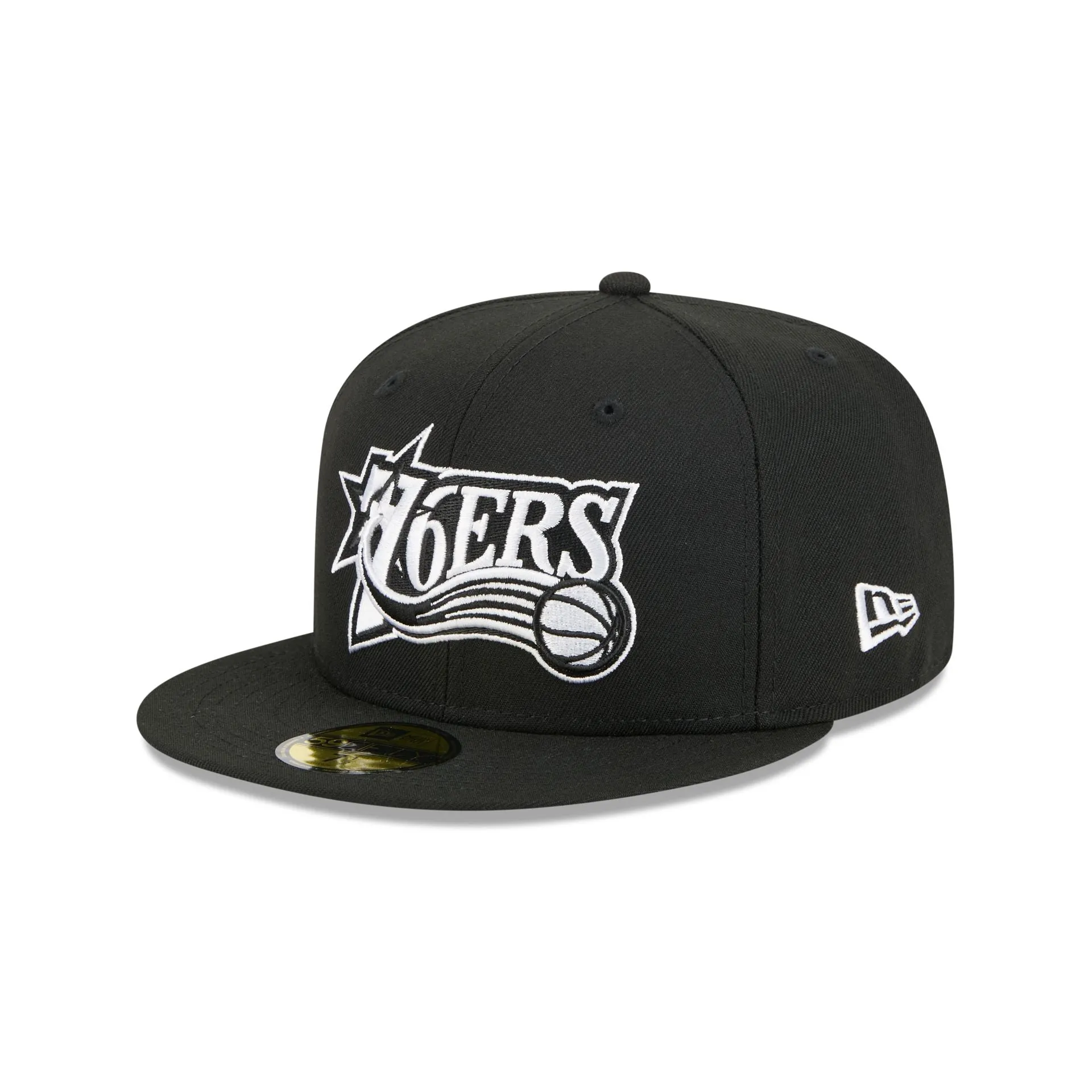 Philadelphia 76ers 1997-2008 Hardwood Classics Black 59FIFTY Fitted Hat sold by New Era