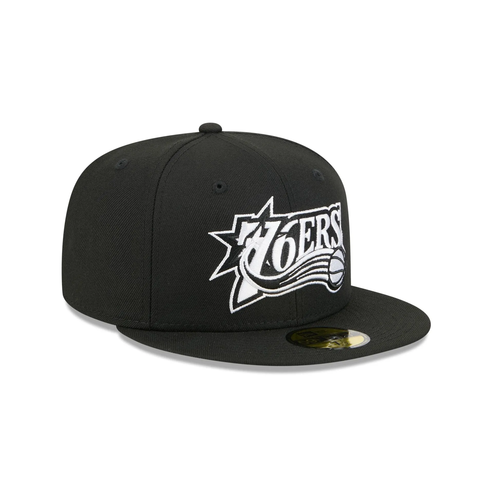Philadelphia 76ers 1997-2008 Hardwood Classics Black 59FIFTY Fitted Hat sold by New Era product image thumbnail 3
