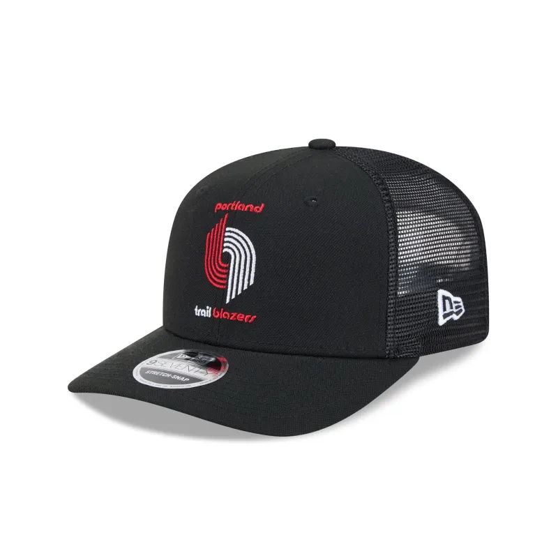 Portland Trail Blazers 1970-1990 Hardwood Classics 9SEVENTY Trucker Hat sold by New Era