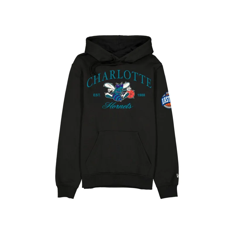 Charlotte Hornets 1988-2002 Hardwood Classics Black Hoodie sold by New Era
