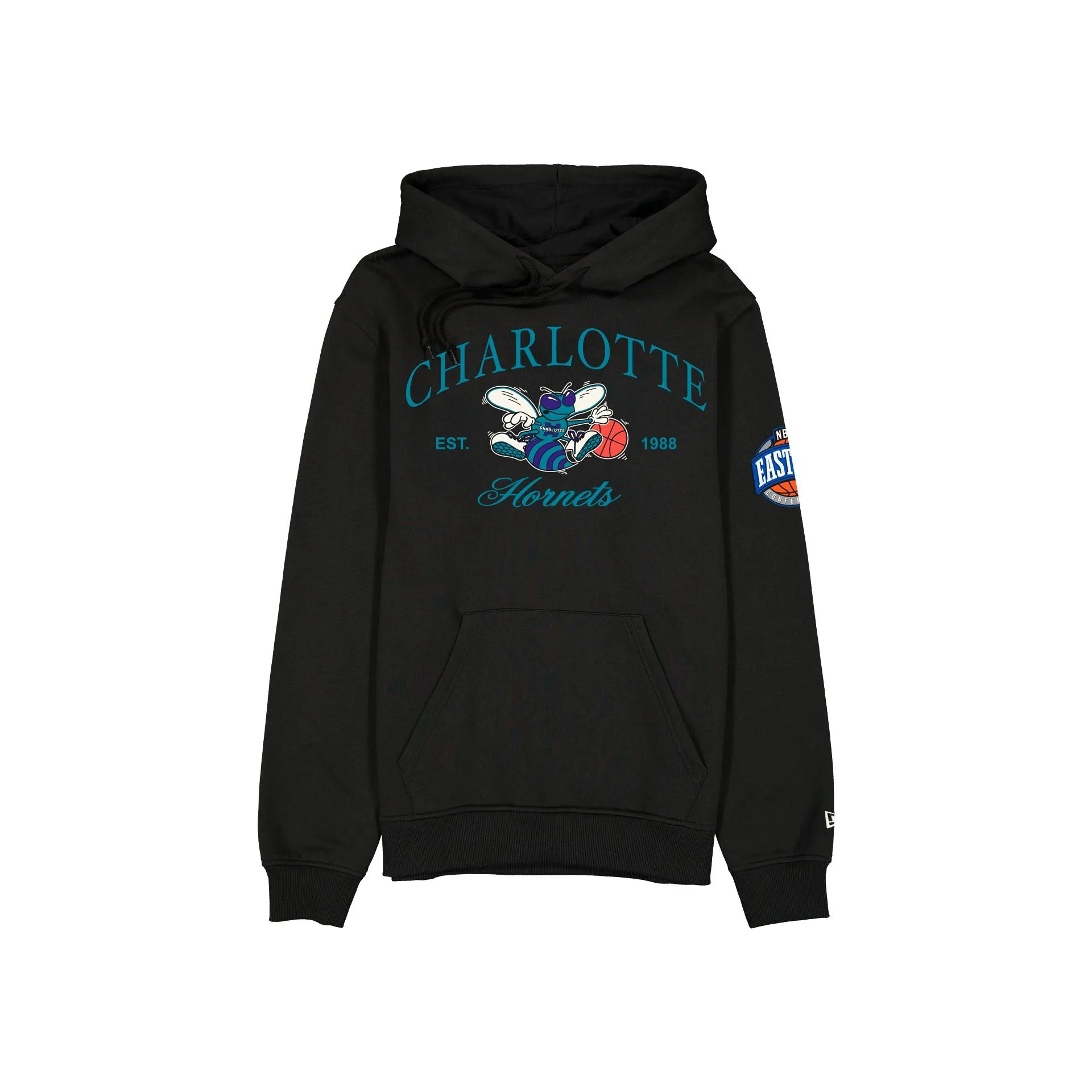 Charlotte Hornets 1988-2002 Hardwood Classics Black Hoodie sold by New Era