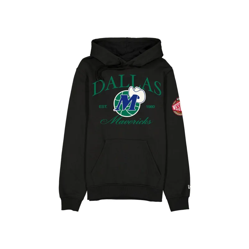 Dallas Mavericks 1980-2000Hardwood Classics Black Hoodie sold by New Era