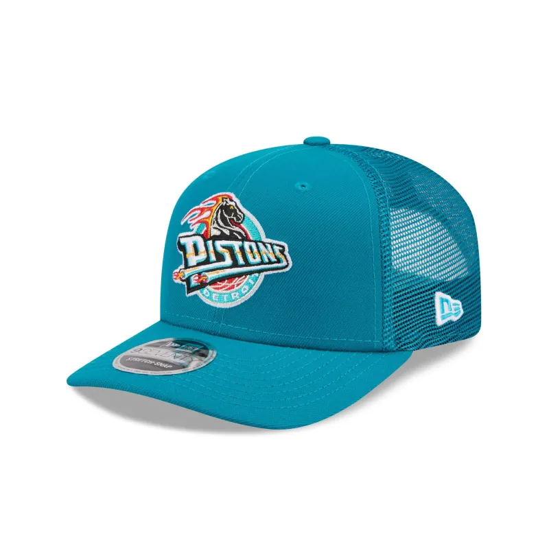 Detroit Pistons 1996-2000 Hardwood Classics 9SEVENTY Trucker Hat sold by New Era