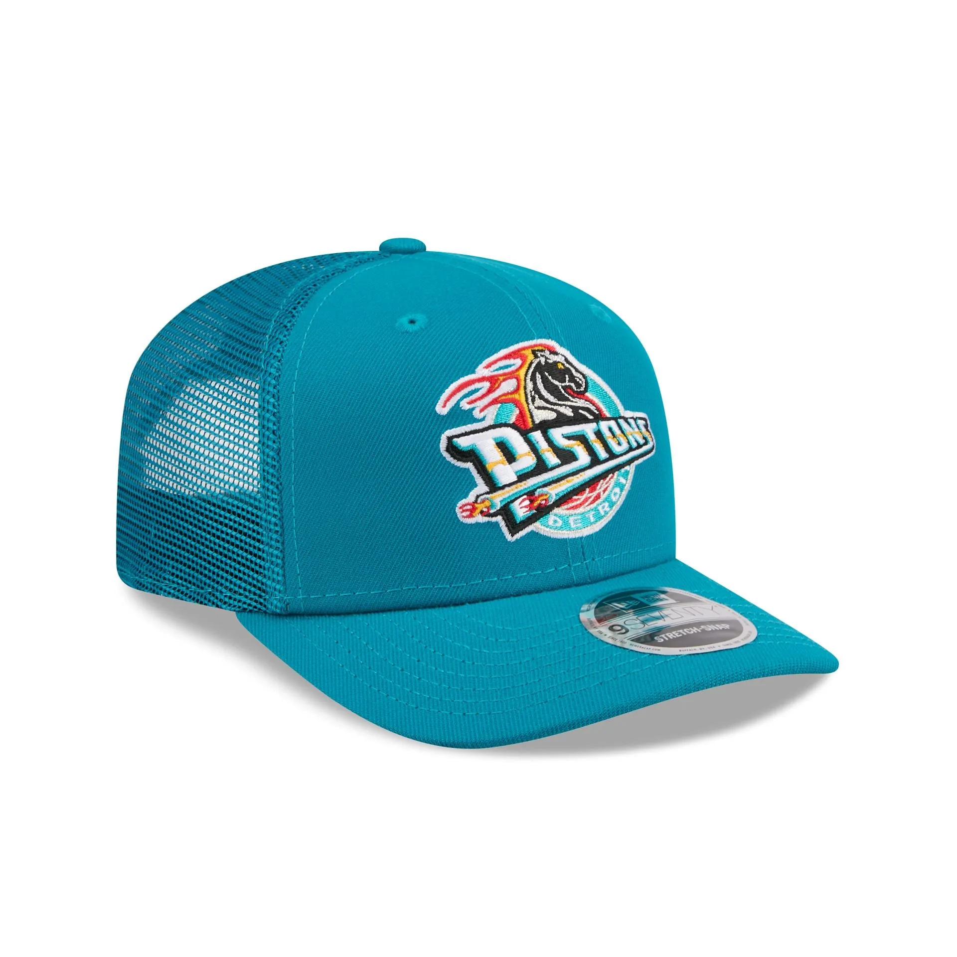 Detroit Pistons 1996-2000 Hardwood Classics 9SEVENTY Trucker Hat sold by New Era product image thumbnail 3