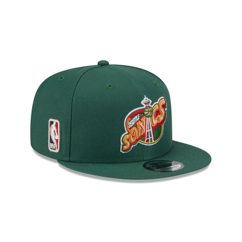 Seattle Supersonics 1995-2001 Hardwood Classics 9FIFTY Snapback Hat sold by New Era