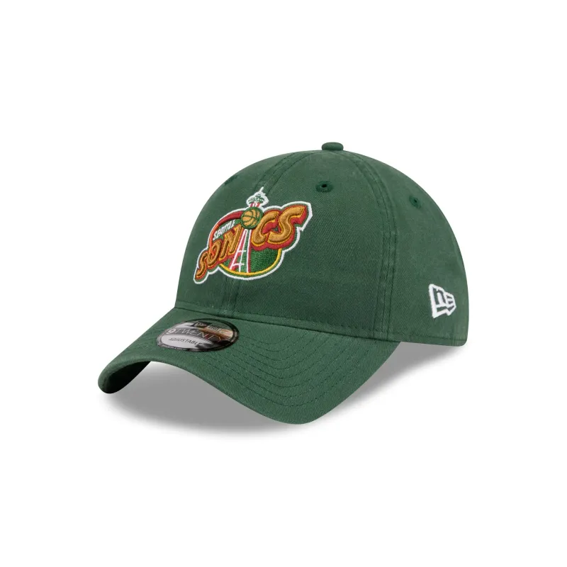 Seattle Supersonics 1995-2001 Hardwood Classics 9TWENTY Adjustable Hat sold by New Era