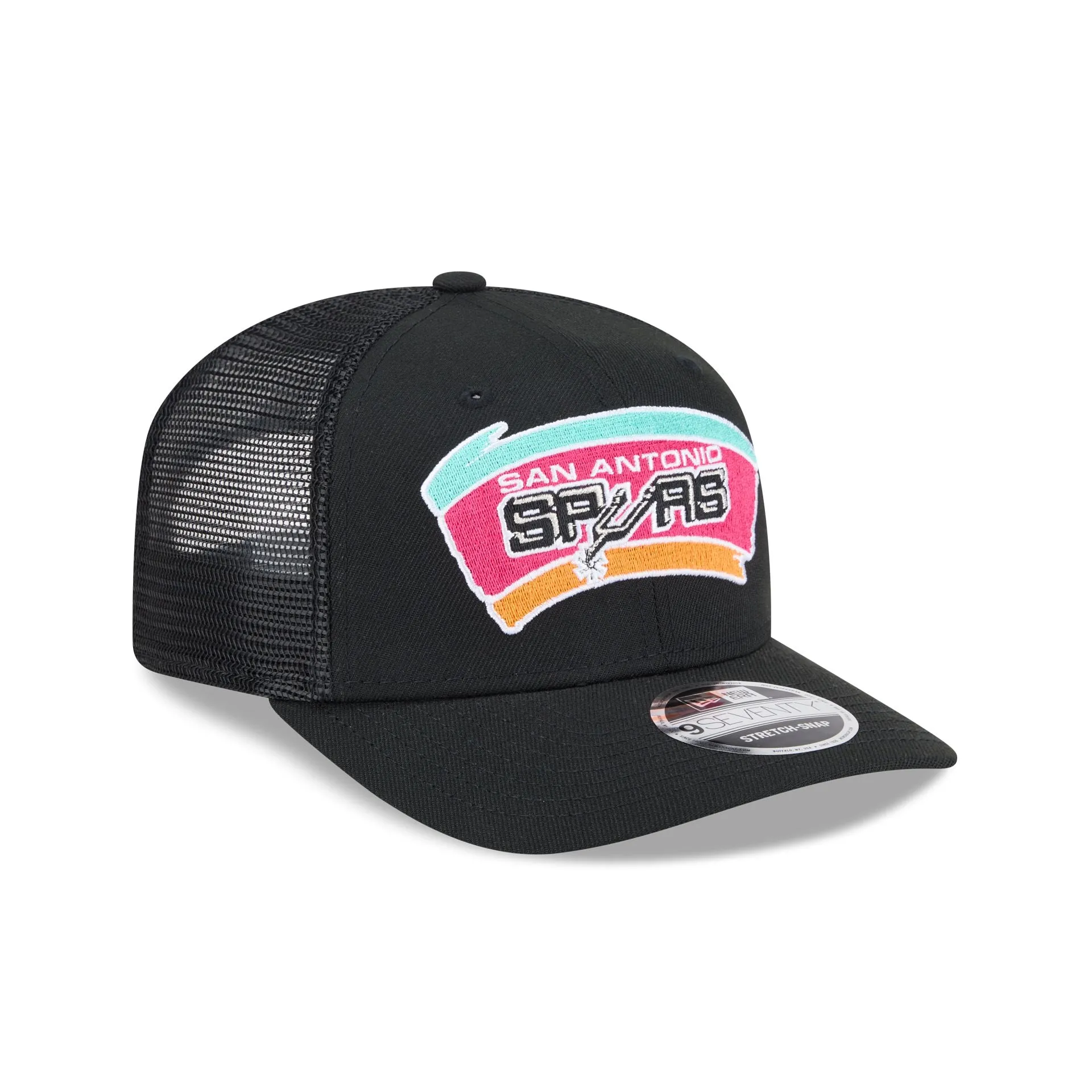 San Antonio Spurs 1989-2001 Hardwood Classics 9SEVENTY Trucker Hat sold by New Era product image thumbnail 3
