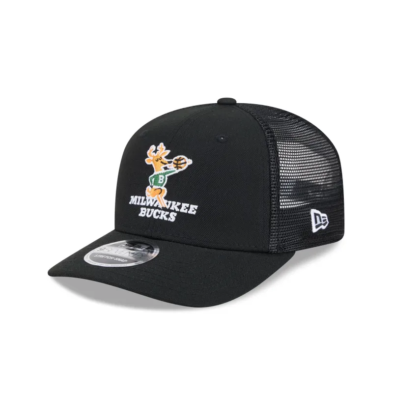 Milwaukee Bucks 1968-1992 Hardwood Classics 9SEVENTY Trucker Hat sold by New Era
