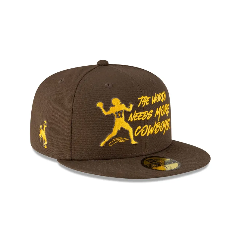 Wyoming Cowboys Josh Allen Jersey Retirement More Cowboys 59FIFTY Fitted Hat sold by New Era