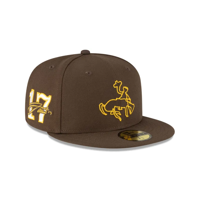 Wyoming Cowboys Josh Allen Jersey Retirement Cowboy 59FIFTY Fitted Hat sold by New Era