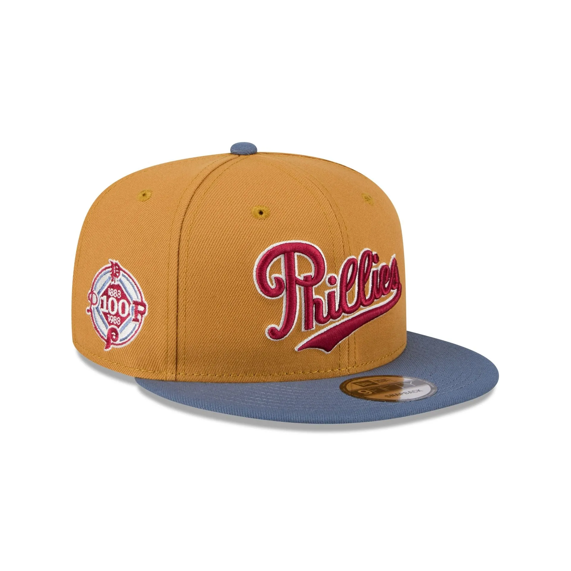 Philadelphia Phillies Panama Tan 9FIFTY Snapback Hat sold by New Era