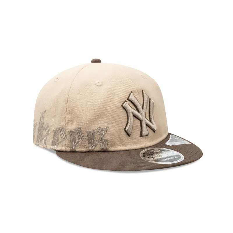 New York Yankees Gothic Script Retro Crown 9FIFTY Snapback Hat sold by New Era