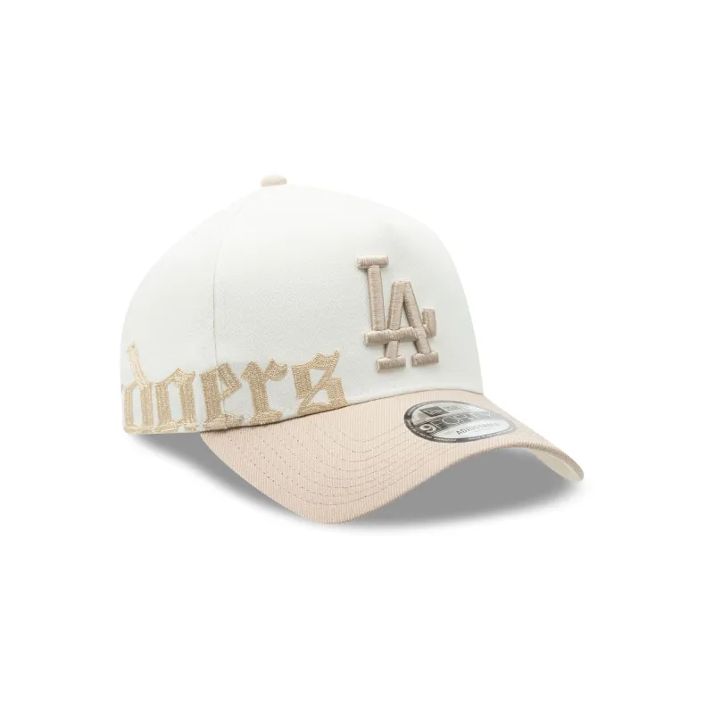 Los Angeles Dodgers Gothic Script 9FORTY A-Frame Snapback Hat sold by New Era