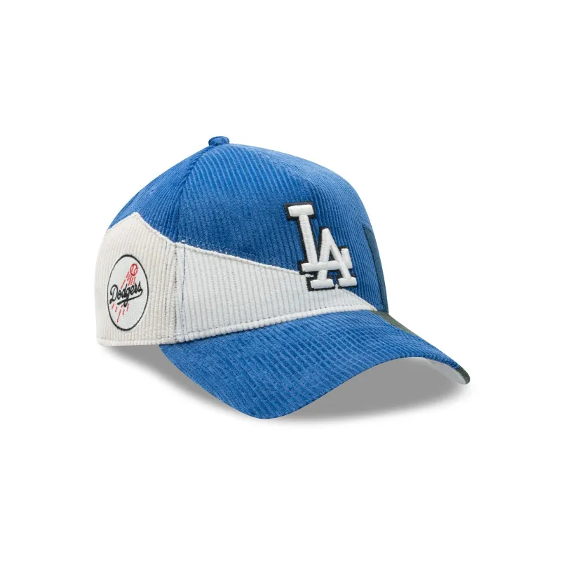 Los Angeles Dodgers Corduroy Patchwork 9FORTY A-Frame Snapback Hat sold by New Era