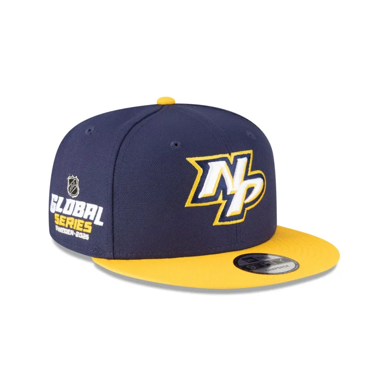 Nashville Predators 2025 Global Series 9FIFTY Snapback Hat made by New Era