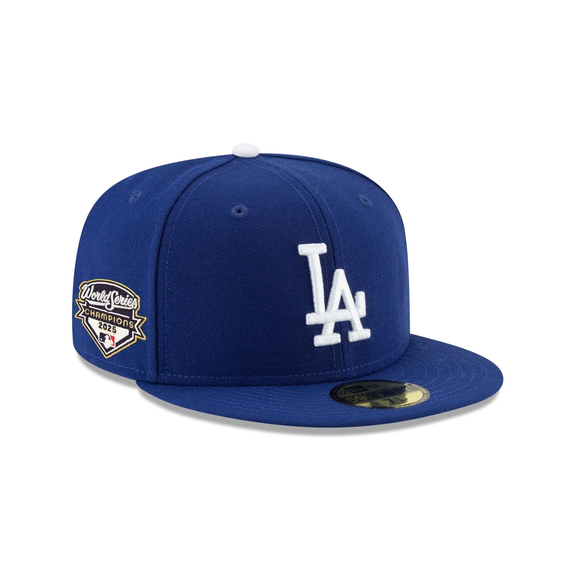 Los Angeles Dodgers 2025 World Series Champions Side Patch 59FIFTY Fitted Hat sold by New Era