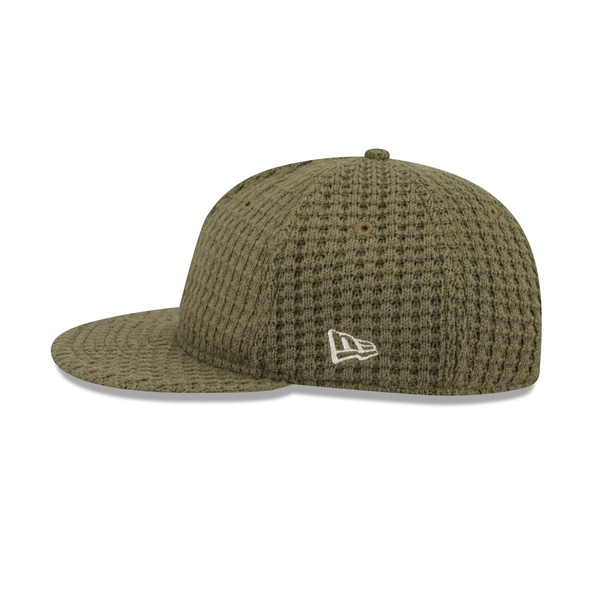 New Era Cap Waffle Knit Olive Retro Crown 9FIFTY Strapback Hat sold by New Era product image thumbnail 4