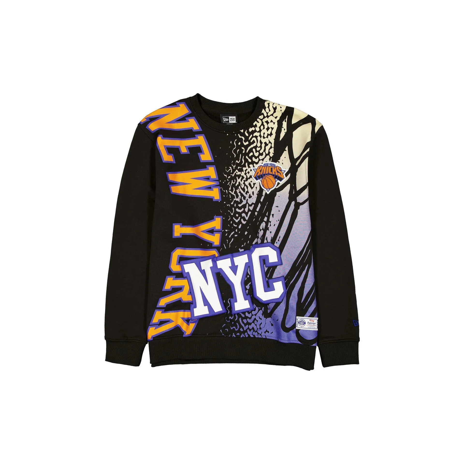 New York Knicks 2025 City Edition Black Crewneck sold by New Era