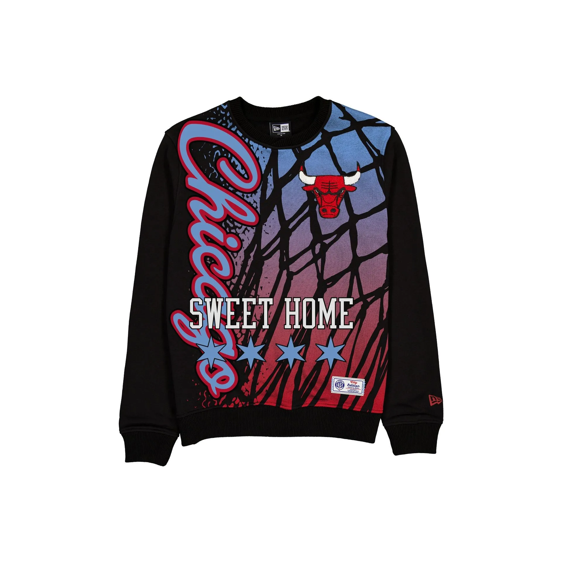 Chicago Bulls 2025 City Edition Black Crewneck sold by New Era