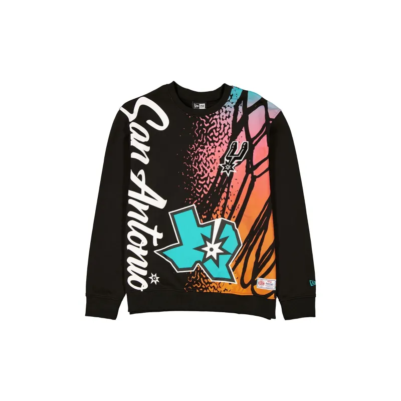 San Antonio Spurs 2025 City Edition Black Crewneck sold by New Era