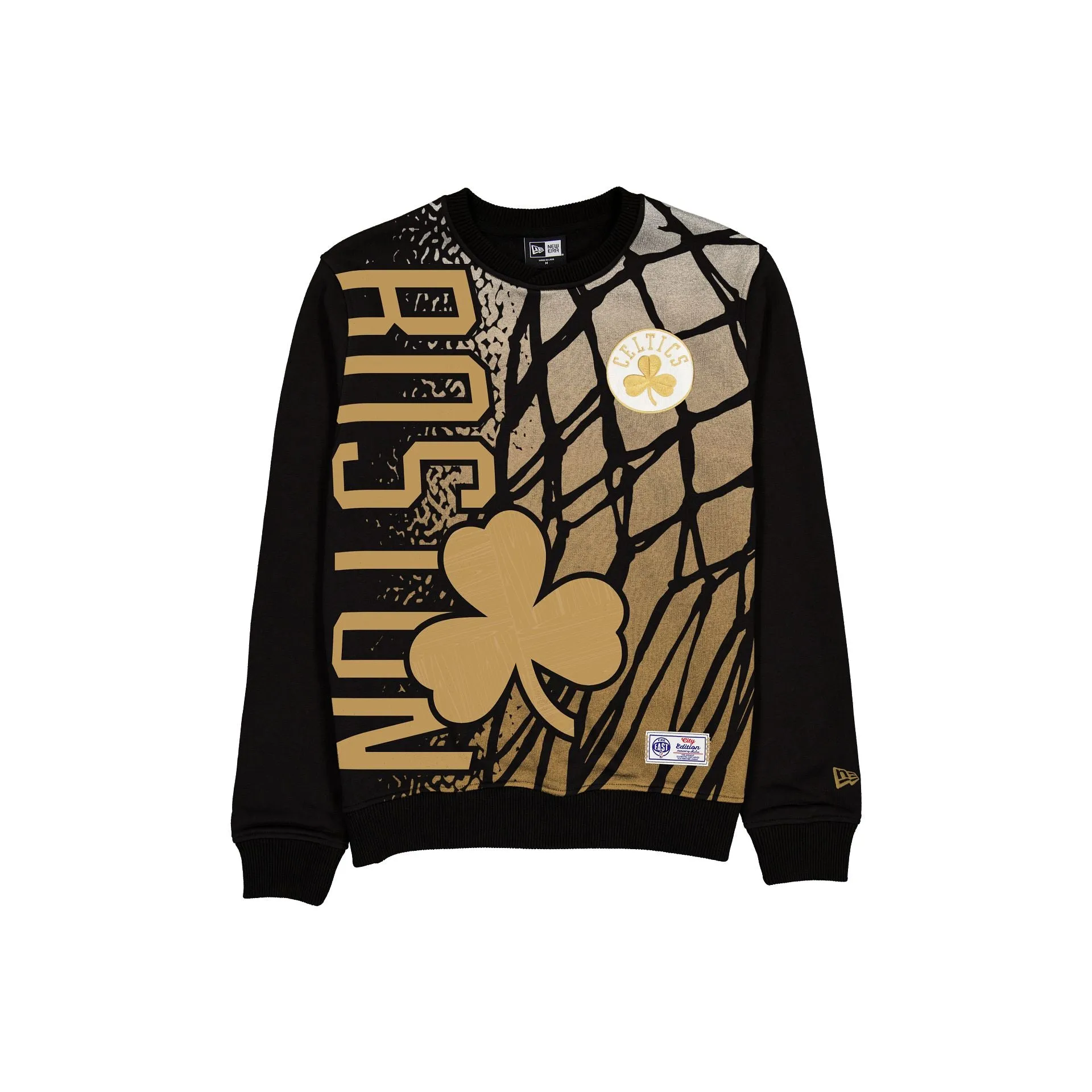 Boston Celtics 2025 City Edition Black Crewneck sold by New Era