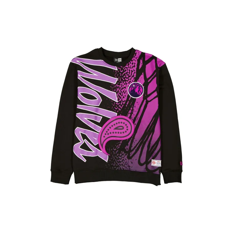 Minnesota Timberwolves 2025 City Edition Black Crewneck sold by New Era