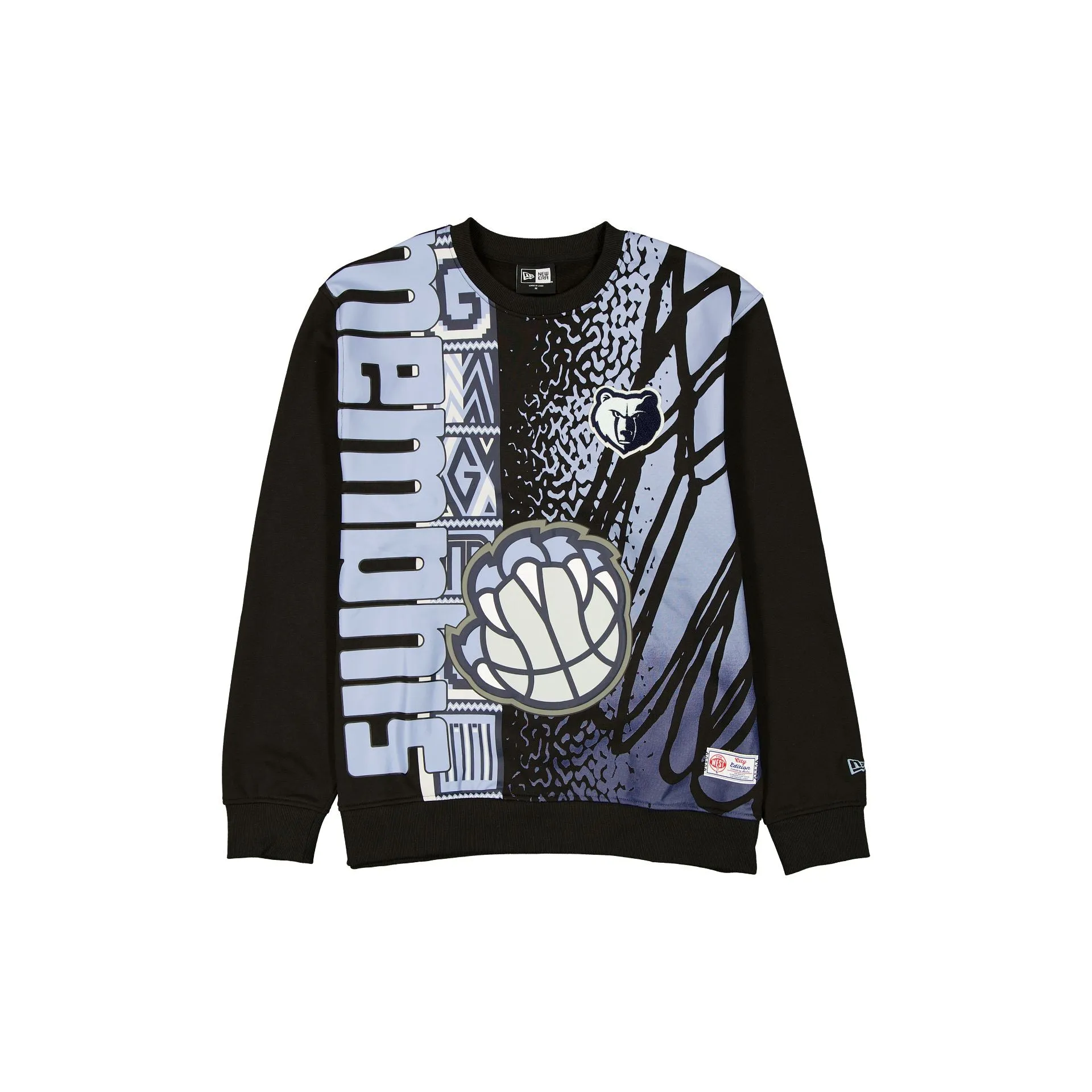 Memphis Grizzlies 2025 City Edition Black Crewneck sold by New Era