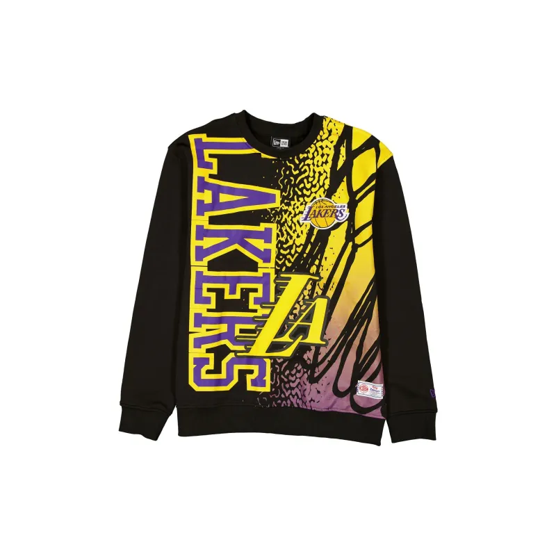Los Angeles Lakers 2025 City Edition Black Crewneck sold by New Era