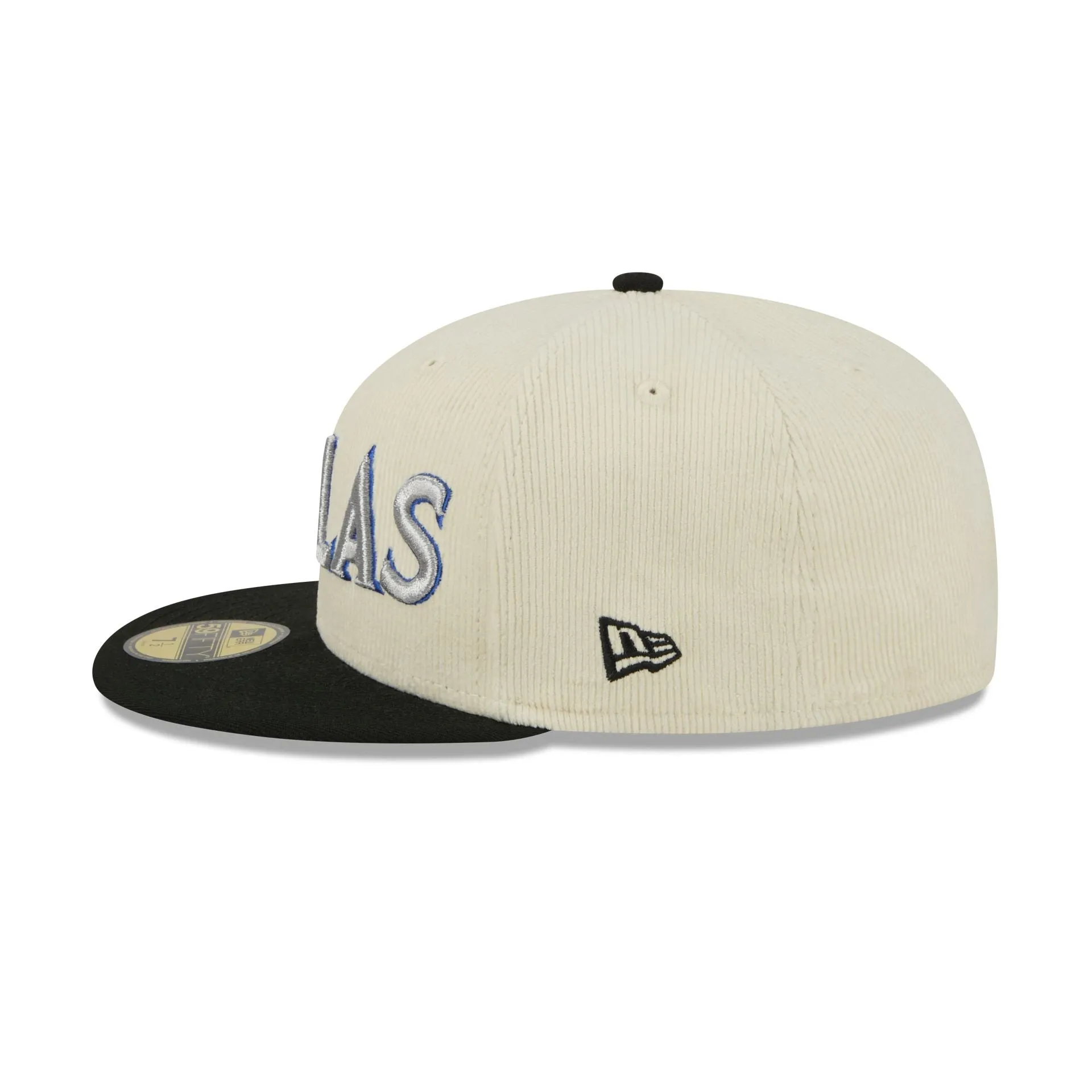 Dallas Mavericks 2025 City Edition Chrome White Corduroy 59FIFTY Fitted Hat sold by New Era product image thumbnail 5