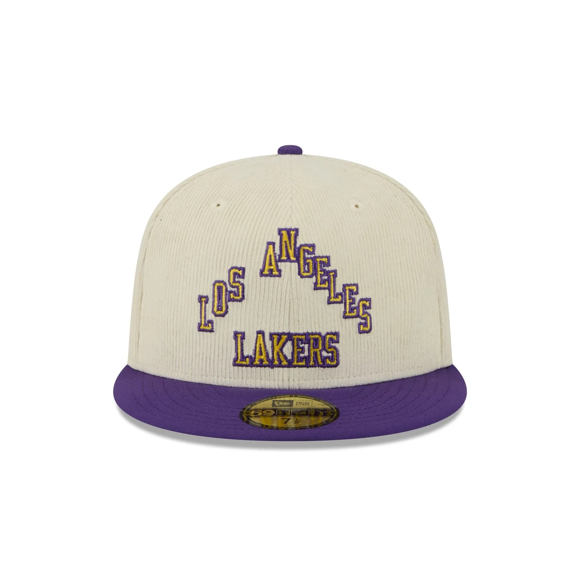 Los Angeles Lakers 2025 City Edition Chrome White Corduroy 59FIFTY Fitted Hat sold by New Era product image thumbnail 2
