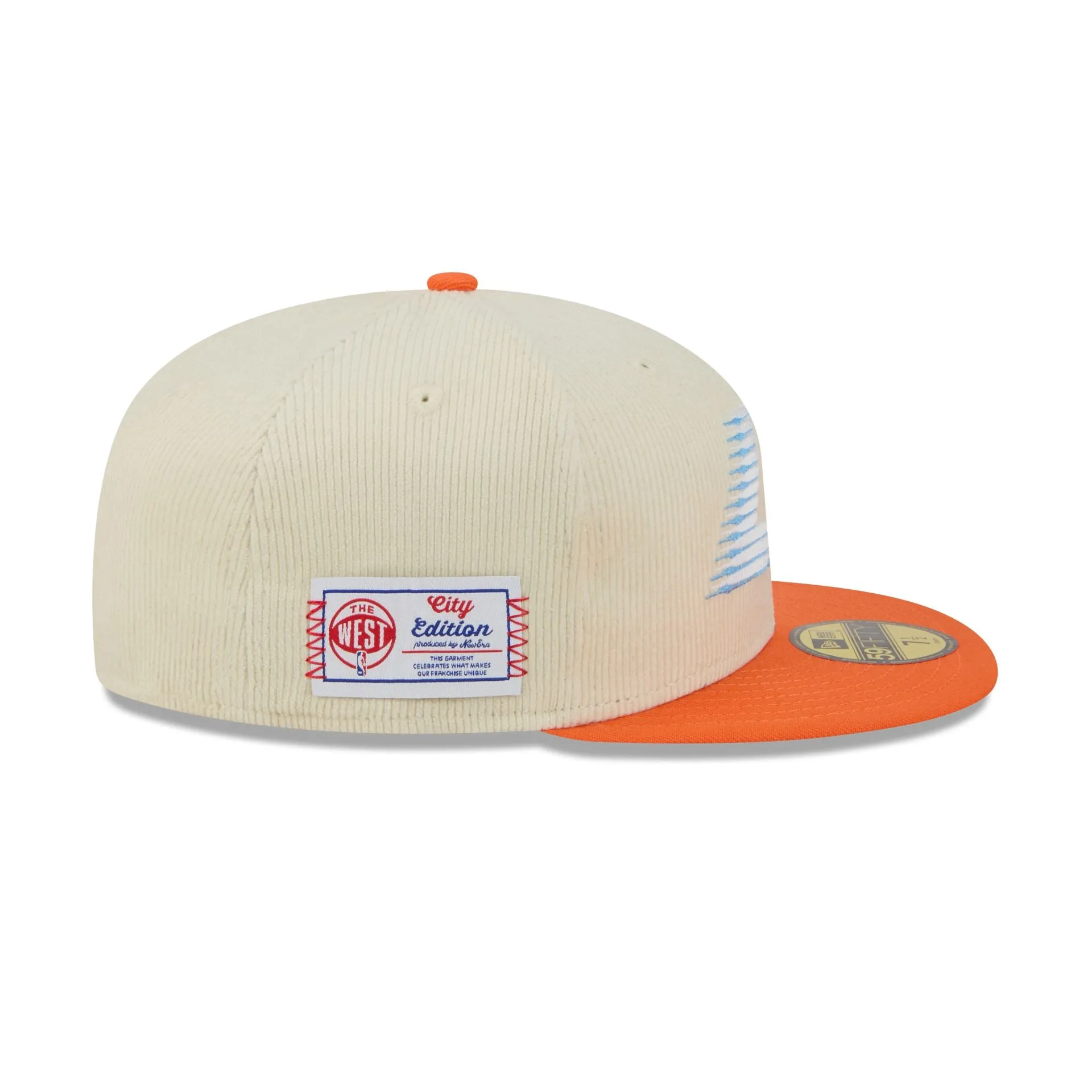 Los Angeles Clippers 2025 City Edition Chrome White Corduroy 59FIFTY Fitted Hat sold by New Era product image thumbnail 4