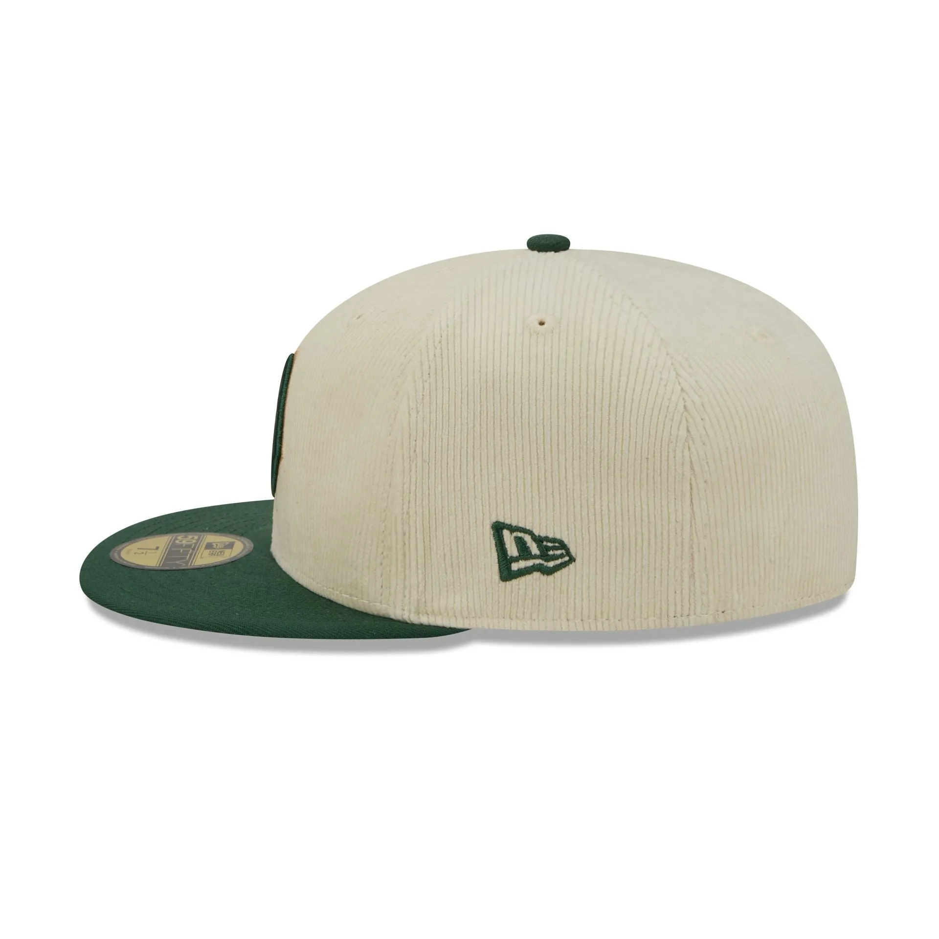 Milwaukee Bucks 2025 City Edition Chrome White Corduroy 59FIFTY Fitted Hat sold by New Era product image thumbnail 5