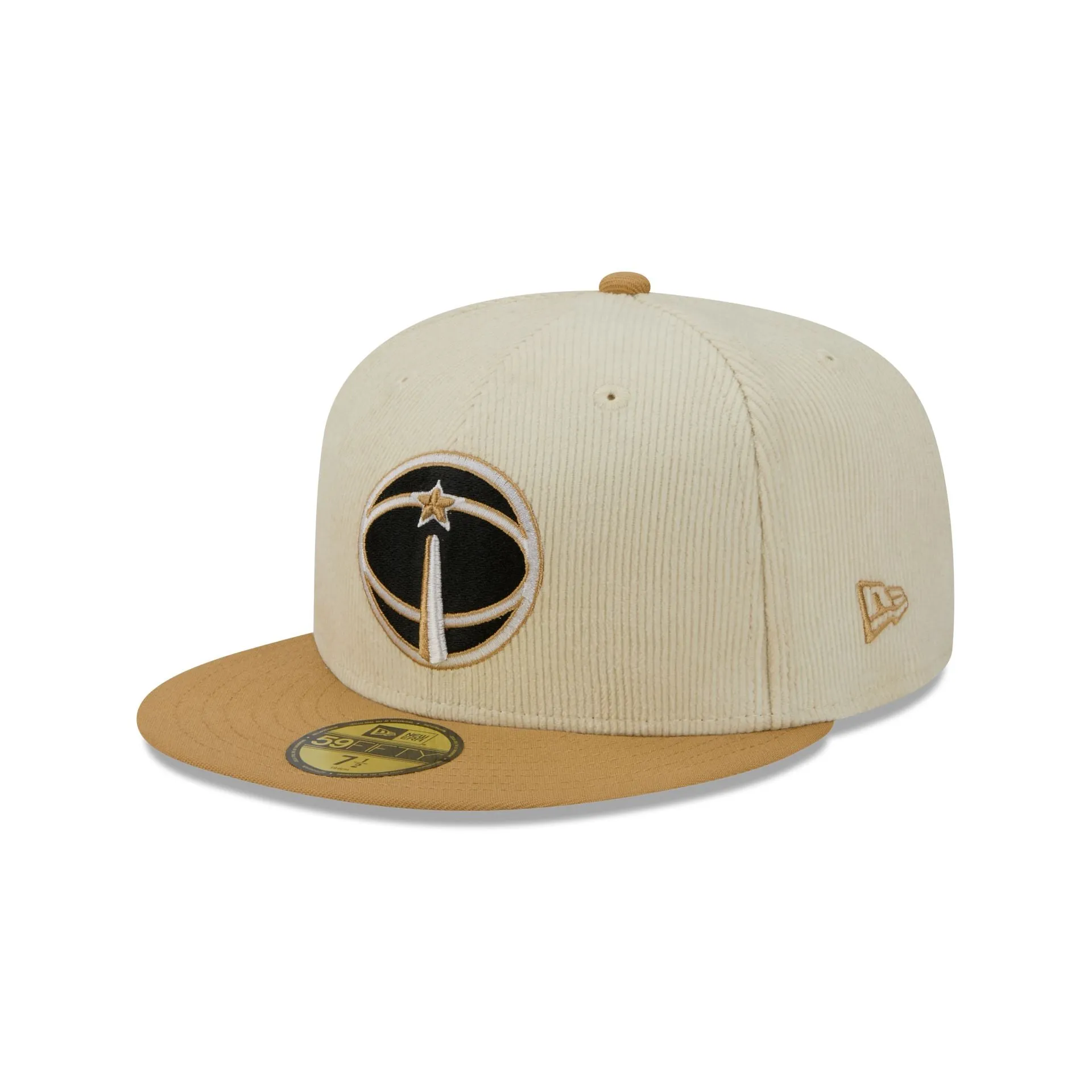 Washington Wizards 2025 City Edition Chrome White Corduroy 59FIFTY Fitted Hat sold by New Era product image thumbnail 3