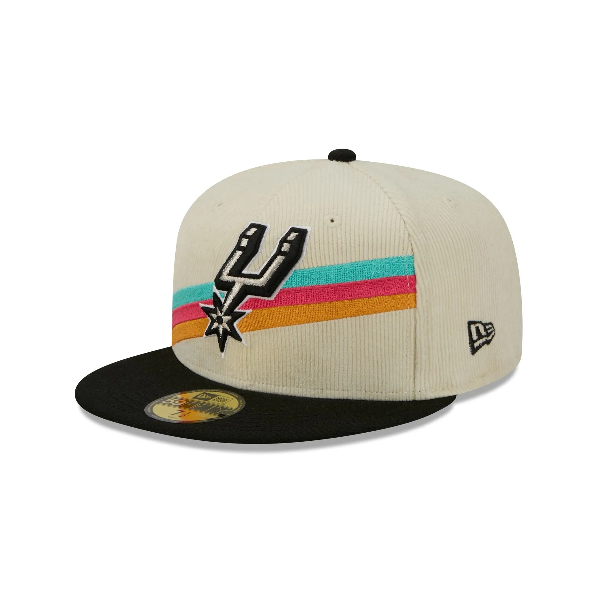 San Antonio Spurs 2025 City Edition Chrome White Corduroy 59FIFTY Fitted Hat sold by New Era product image thumbnail 3