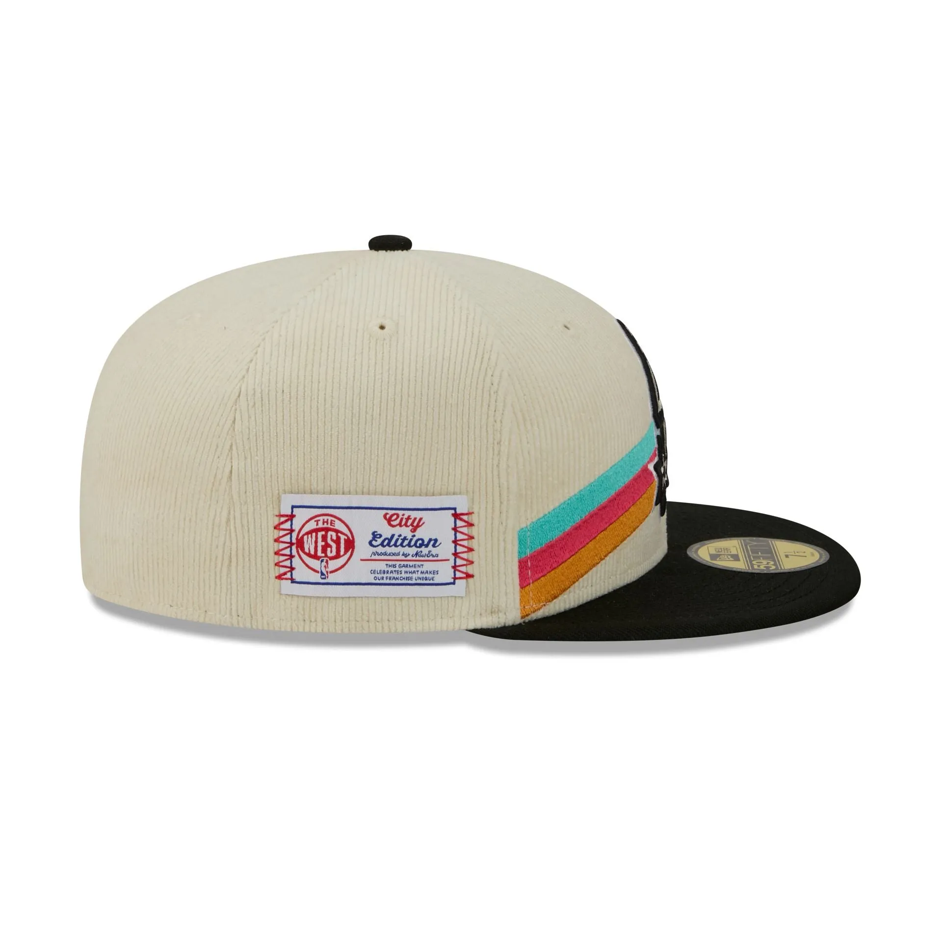 San Antonio Spurs 2025 City Edition Chrome White Corduroy 59FIFTY Fitted Hat sold by New Era product image thumbnail 4