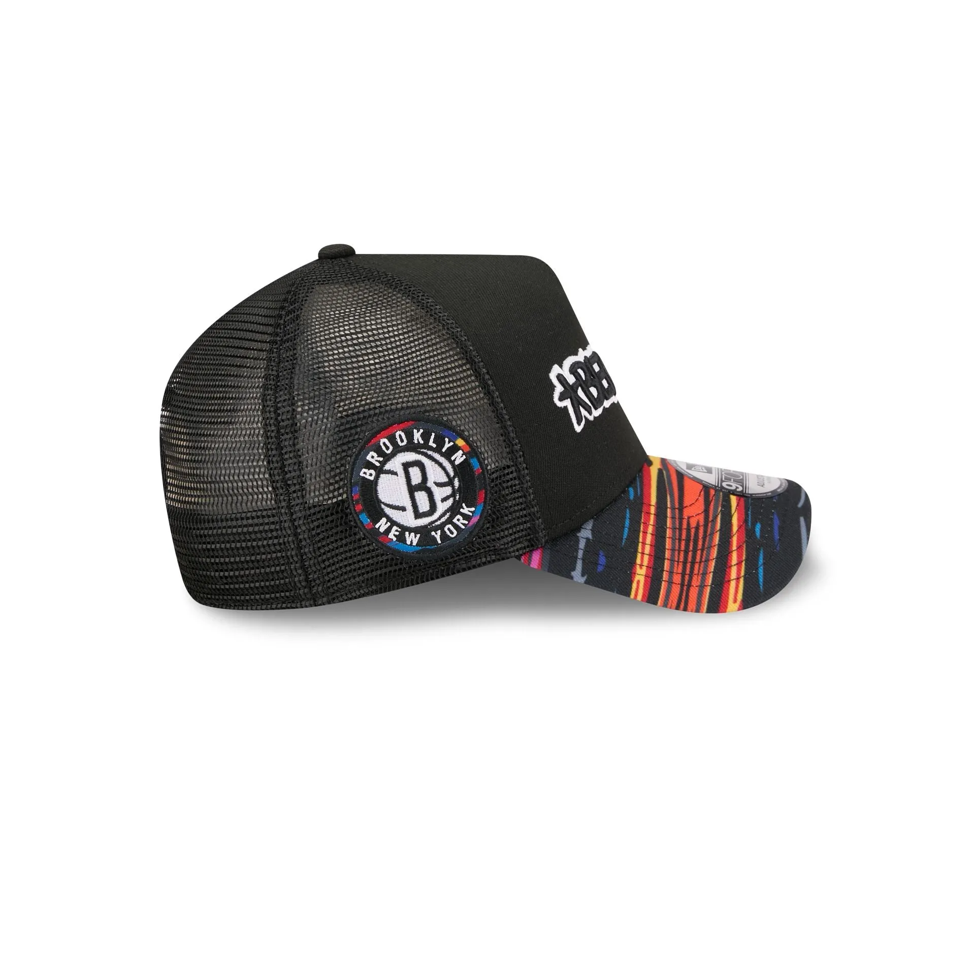 Brooklyn Nets 2025 City Edition 9FORTY A-Frame Trucker Hat sold by New Era product image thumbnail 4