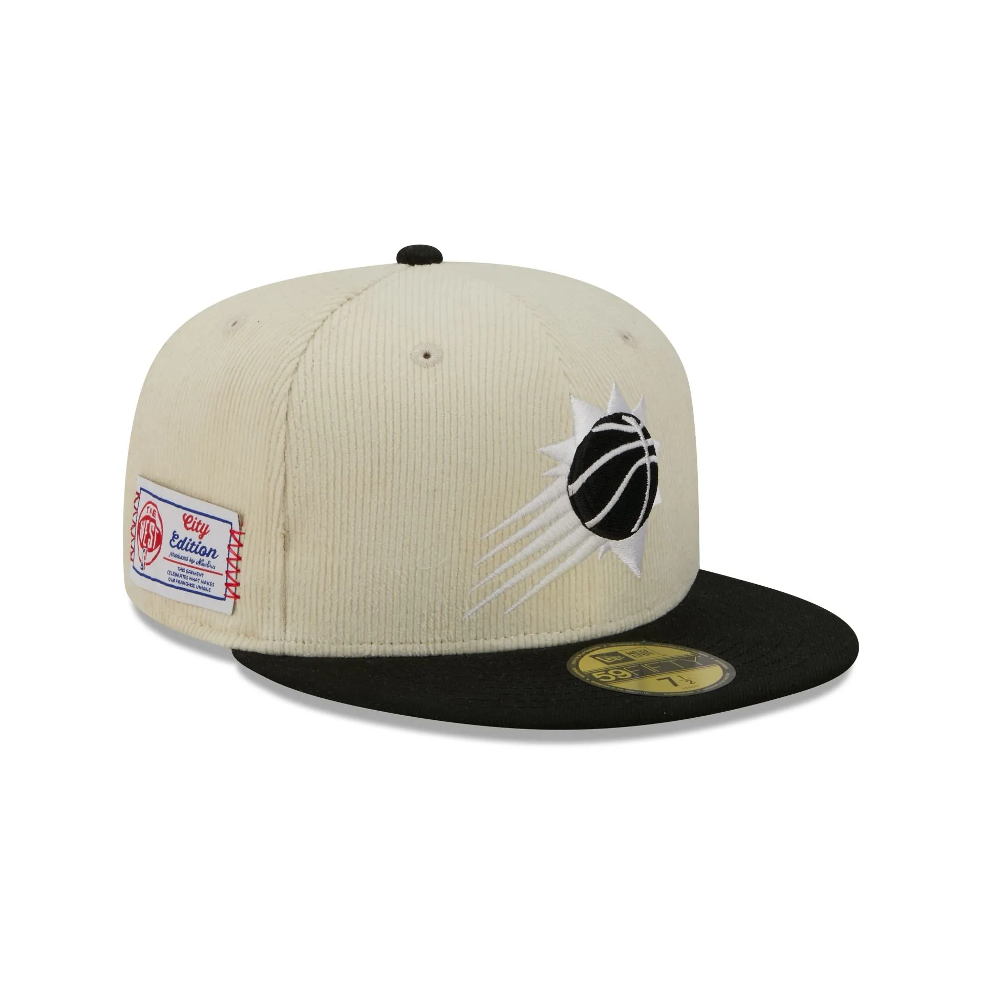 Phoenix Suns 2025 City Edition Chrome White Corduroy 59FIFTY Fitted Hat sold by New Era
